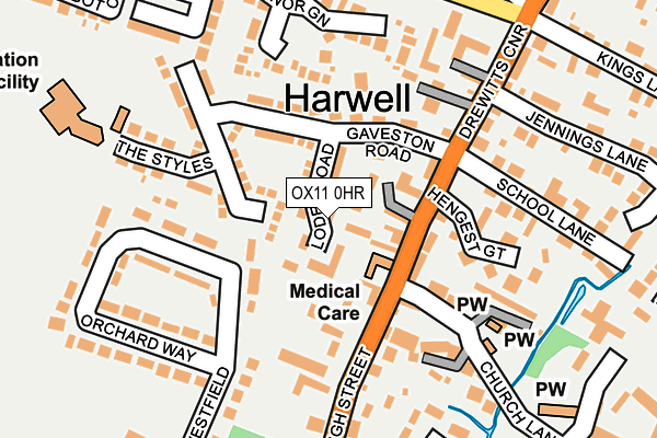 OX11 0HR map - OS OpenMap – Local (Ordnance Survey)