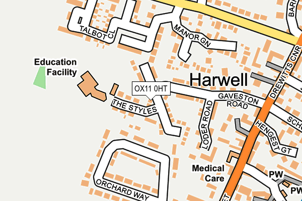 OX11 0HT map - OS OpenMap – Local (Ordnance Survey)