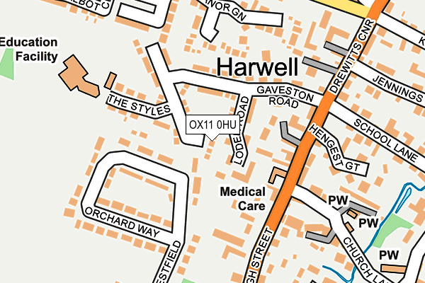 OX11 0HU map - OS OpenMap – Local (Ordnance Survey)