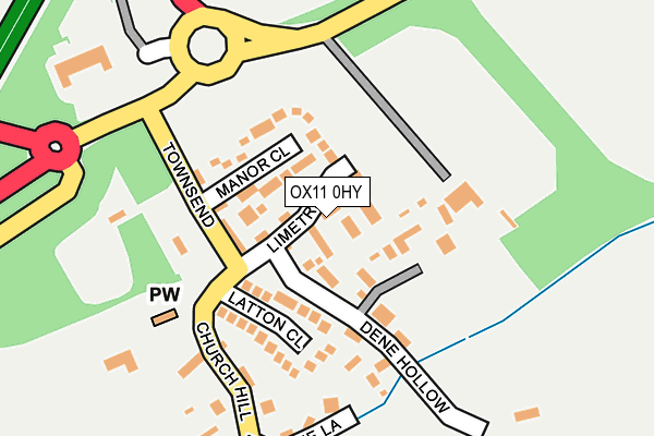 OX11 0HY map - OS OpenMap – Local (Ordnance Survey)