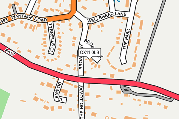 OX11 0LB map - OS OpenMap – Local (Ordnance Survey)