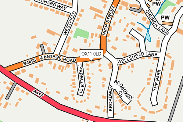 OX11 0LD map - OS OpenMap – Local (Ordnance Survey)