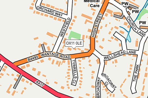 OX11 0LE map - OS OpenMap – Local (Ordnance Survey)