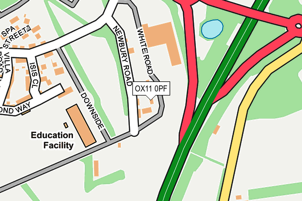 OX11 0PF map - OS OpenMap – Local (Ordnance Survey)