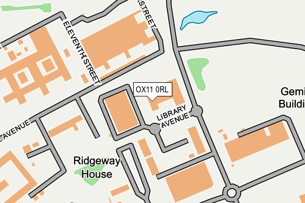 OX11 0RL map - OS OpenMap – Local (Ordnance Survey)