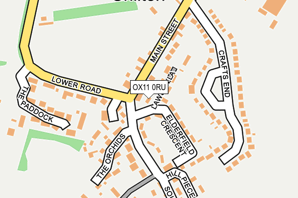 OX11 0RU map - OS OpenMap – Local (Ordnance Survey)