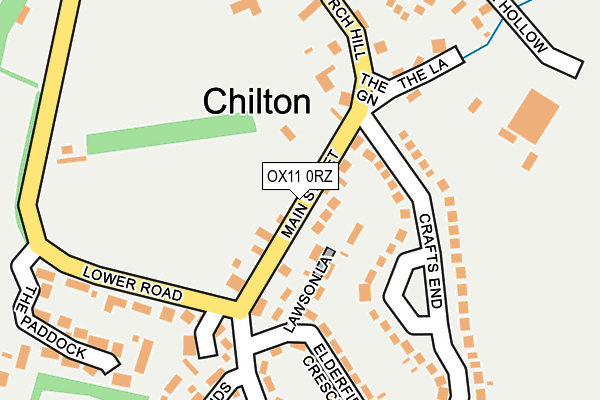 Map of THE ROSE AND CROWN (CHILTON) LIMITED at local scale