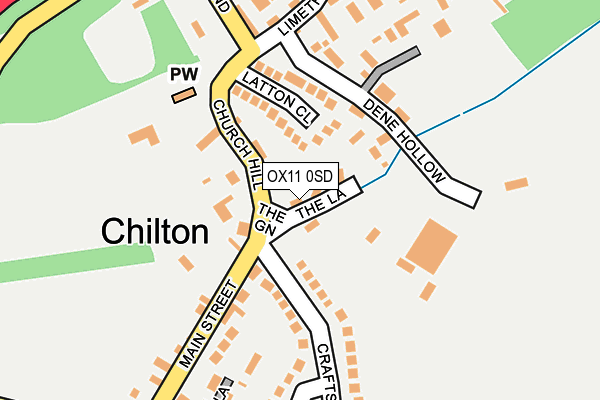 OX11 0SD map - OS OpenMap – Local (Ordnance Survey)