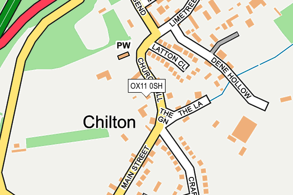 OX11 0SH map - OS OpenMap – Local (Ordnance Survey)