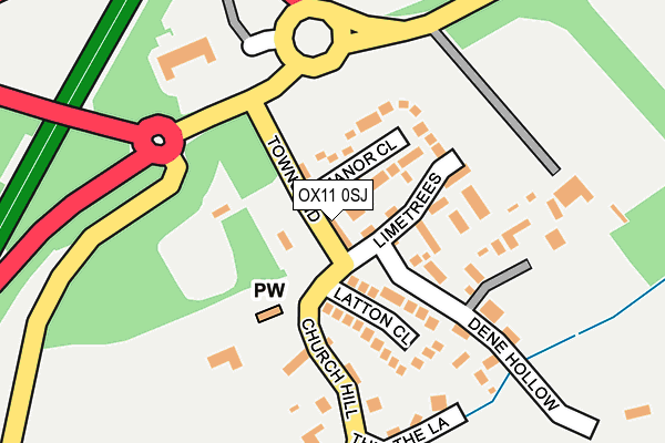 OX11 0SJ map - OS OpenMap – Local (Ordnance Survey)