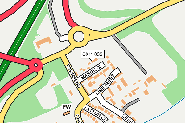 OX11 0SS map - OS OpenMap – Local (Ordnance Survey)