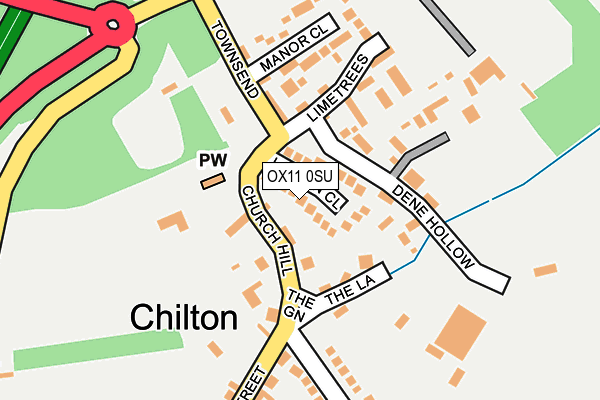 OX11 0SU map - OS OpenMap – Local (Ordnance Survey)