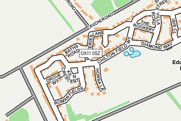 OX11 0SZ map - OS OpenMap – Local (Ordnance Survey)