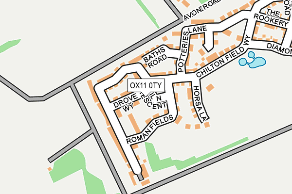 OX11 0TY map - OS OpenMap – Local (Ordnance Survey)