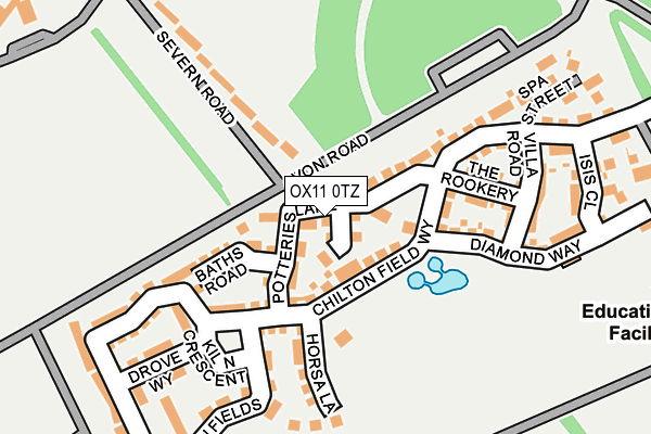OX11 0TZ map - OS OpenMap – Local (Ordnance Survey)