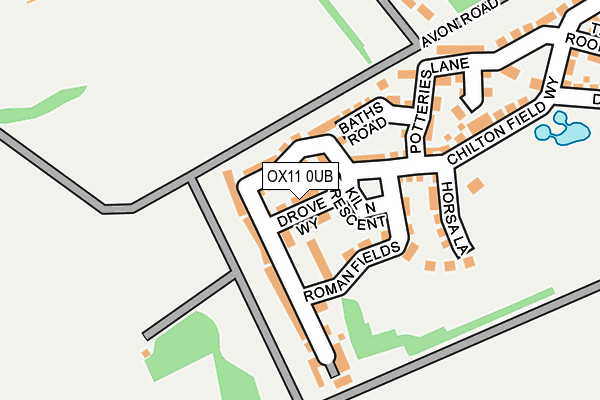 OX11 0UB map - OS OpenMap – Local (Ordnance Survey)