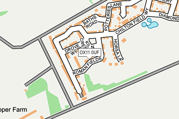 OX11 0UF map - OS OpenMap – Local (Ordnance Survey)
