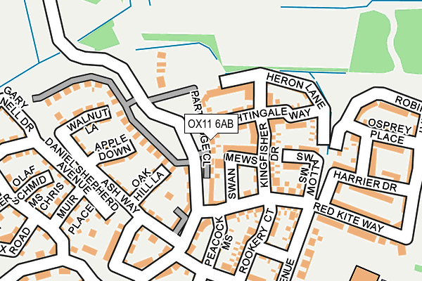 OX11 6AB map - OS OpenMap – Local (Ordnance Survey)