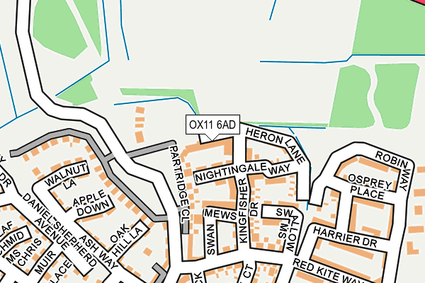 OX11 6AD map - OS OpenMap – Local (Ordnance Survey)