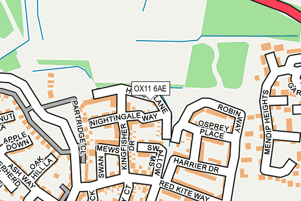 OX11 6AE map - OS OpenMap – Local (Ordnance Survey)