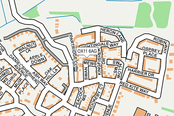 OX11 6AG map - OS OpenMap – Local (Ordnance Survey)