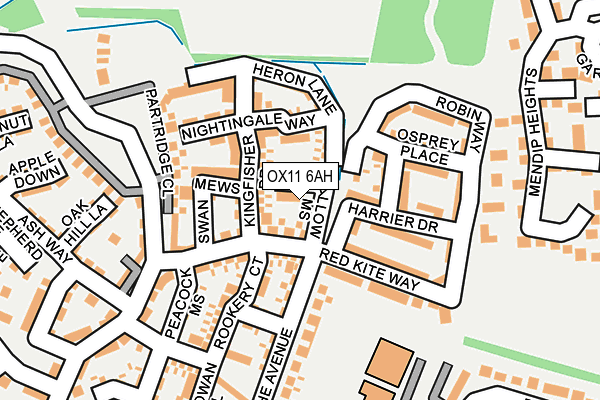 OX11 6AH map - OS OpenMap – Local (Ordnance Survey)