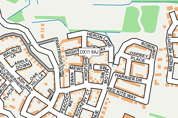 OX11 6AJ map - OS OpenMap – Local (Ordnance Survey)