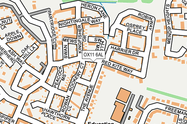 OX11 6AL map - OS OpenMap – Local (Ordnance Survey)