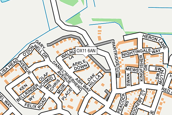 OX11 6AN map - OS OpenMap – Local (Ordnance Survey)