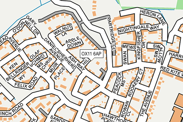 OX11 6AP map - OS OpenMap – Local (Ordnance Survey)