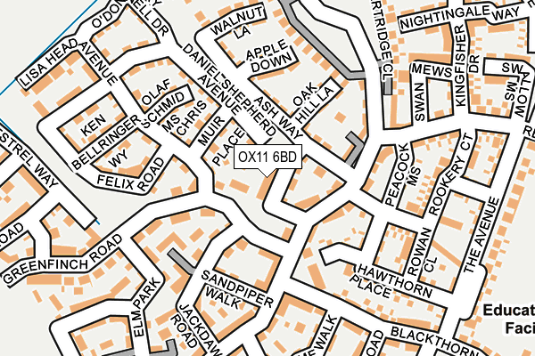 OX11 6BD map - OS OpenMap – Local (Ordnance Survey)