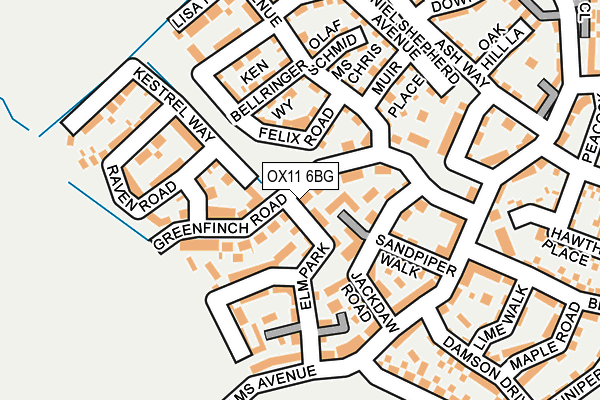 OX11 6BG map - OS OpenMap – Local (Ordnance Survey)