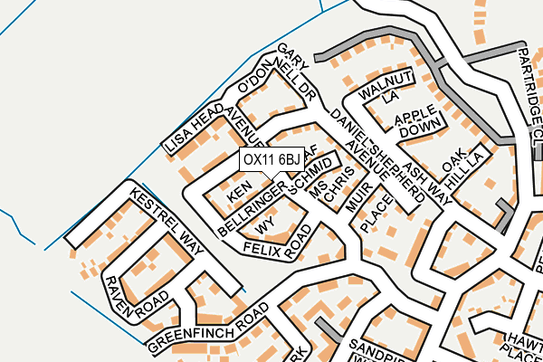 OX11 6BJ map - OS OpenMap – Local (Ordnance Survey)
