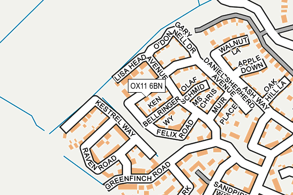 OX11 6BN map - OS OpenMap – Local (Ordnance Survey)