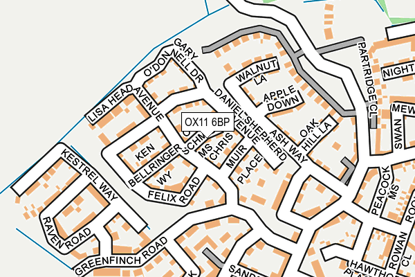 OX11 6BP map - OS OpenMap – Local (Ordnance Survey)