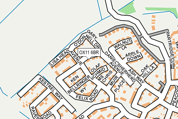 OX11 6BR map - OS OpenMap – Local (Ordnance Survey)