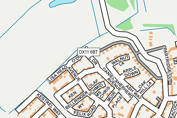 OX11 6BT map - OS OpenMap – Local (Ordnance Survey)