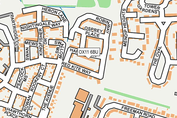 OX11 6BU map - OS OpenMap – Local (Ordnance Survey)