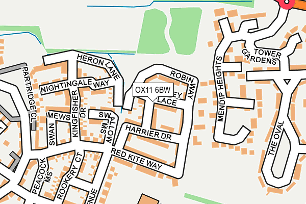 OX11 6BW map - OS OpenMap – Local (Ordnance Survey)