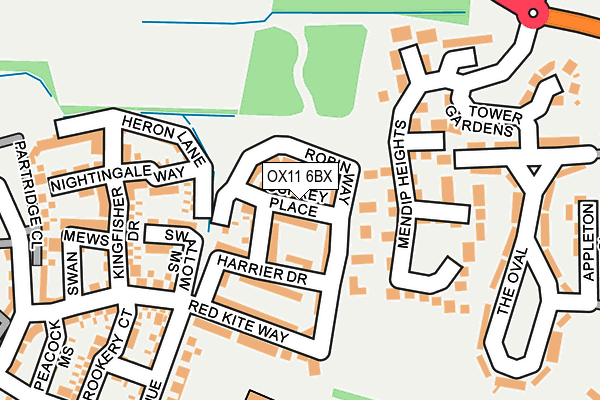 OX11 6BX map - OS OpenMap – Local (Ordnance Survey)