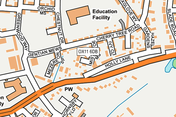 OX11 6DB map - OS OpenMap – Local (Ordnance Survey)