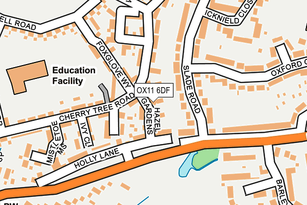 OX11 6DF map - OS OpenMap – Local (Ordnance Survey)