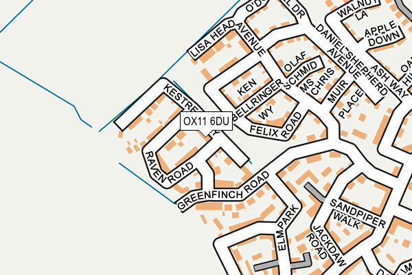 OX11 6DU map - OS OpenMap – Local (Ordnance Survey)