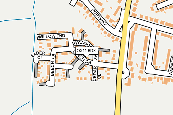 OX11 6DX map - OS OpenMap – Local (Ordnance Survey)