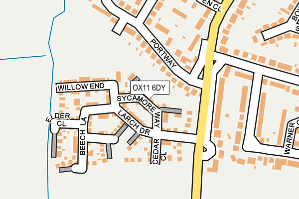 OX11 6DY map - OS OpenMap – Local (Ordnance Survey)