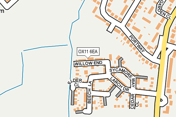 OX11 6EA map - OS OpenMap – Local (Ordnance Survey)
