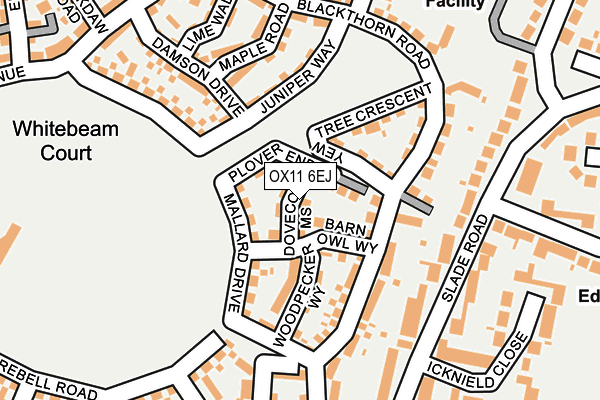 OX11 6EJ map - OS OpenMap – Local (Ordnance Survey)