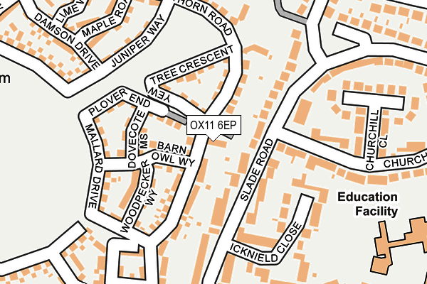 OX11 6EP map - OS OpenMap – Local (Ordnance Survey)