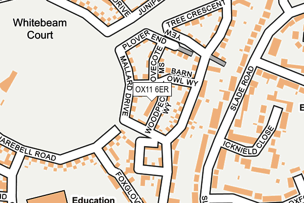 OX11 6ER map - OS OpenMap – Local (Ordnance Survey)