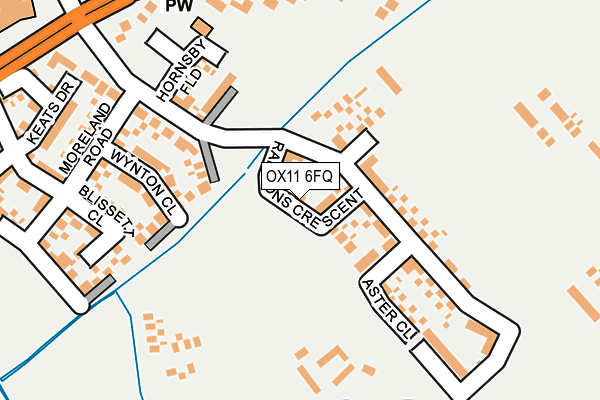 OX11 6FQ map - OS OpenMap – Local (Ordnance Survey)